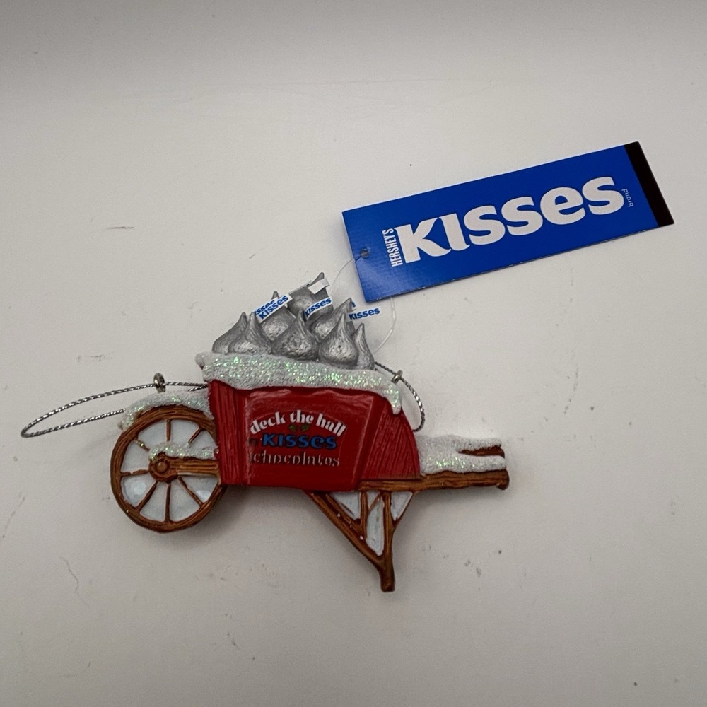 Hershey's™ Kisses Wheelbarrow Ornament‎  HY0509  Christmas Tree Decor Chocolate